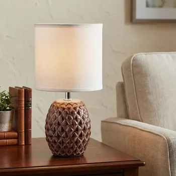 Lampička Stolní lampa MONDEX LETI 10 × 14 × 28,5 cm hnědá