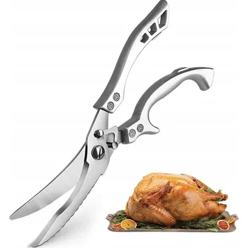 Kuchyňské nůžky KUCHYŇSKÉ NŮŽKY DO KUCHYNĚ NŮŽKY OCEL NA MASO KRÁJENÍ DRŮBEŽE KUŘECÍCH RYB