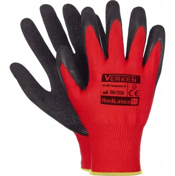 Pracovní rukavice Pracovní rukavice Redlatex Ochranné textilní rukavice velikost 8 - M 1 pár