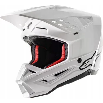 Helma na motorku Přilba Alpinestars SM5 Supertech M5 Solid white XL