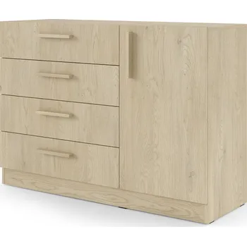 Komoda Meblar Malá komoda BRAGA BRK2 Zvolte možnost: dřevěný úchyt, Výběr provedení: Dub cremona