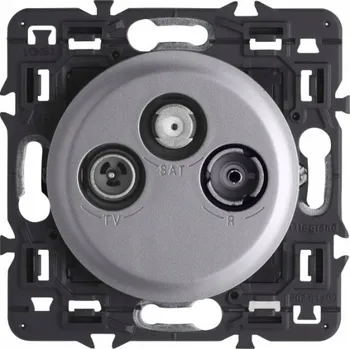 Elektrická zásuvka Anténní zásuvka nástěnná Legrand šedá