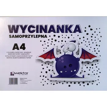 Barevný papír Barevný papír A4 Wektor 8 listů