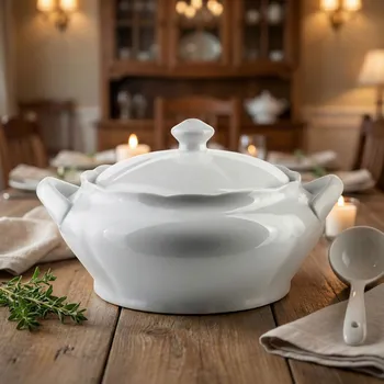 Polévková mísa Polévková mísa s poklicí MONDEX BASIC 2 l bílá