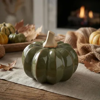 Figurka dýně MONDEX MAVE 11,5×11,5×9 cm zelená