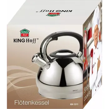 Varná konvice Konvice tradiční ocelová Kinghoff 3 l šedá