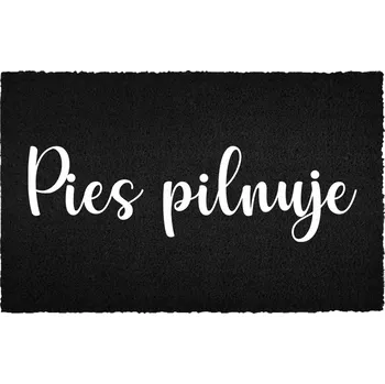 Rohožka KOKOSOVÁ ROHOŽKA ČERNÁ VENKOVNÍ VSTUPNÍ 60X40CM KE DVEŘÍM