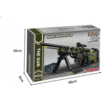 ostatní stavebnice STAVEBNICE PUŠKA ODSTŘELOVAČKY AWM 328 DÍLKŮ PRO DĚTI 6+