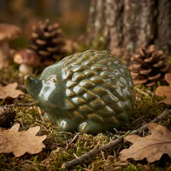 Keramická figurka ježek MONDEX MAVE 10 × 8 × 7 cm zelená