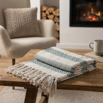 Přehoz na lůžko Přehoz s třásněmi MONDEX 130 × 170 cm