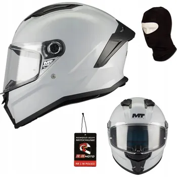 Helma na motorku Integrální Motocyklová přilba MT STINGER 2 PURE GLOSS GREY šedá + DÁRKY ZDARMA