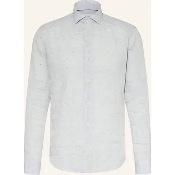 Pánská košile Eton Pánská Lněná Košile Casual Fit, tmavě modrá, 40