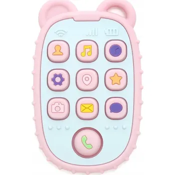 Kousátko na zuby Gigi Kids silikonové růžové