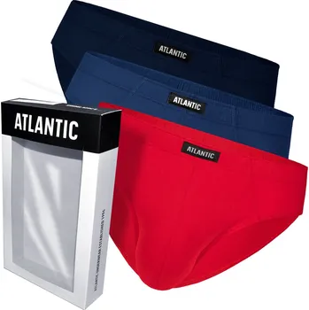 Slipy ATLANTIC 3MP-133 Slipy SPORT 3 ks bal. černá/šedá XL