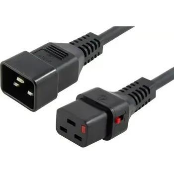 Napájecí kabel MicroConnect Prodlužovací kabel s IEC zámkem C19 - C20 2m černá (PC1285)