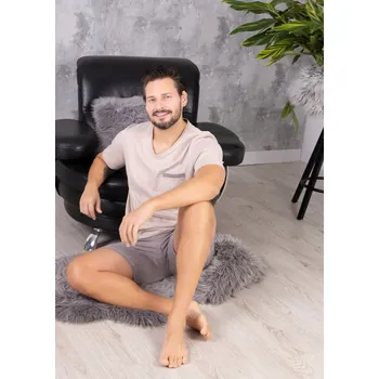 Hotberg 1757 Santa Claus pyžamo kr/r M-2XL Béžová XL