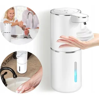 Dávkovač mýdla Bezkontaktní Dávkovač mýdla v pěně, Automatický dávkovač pěny, USB, 20 cm
