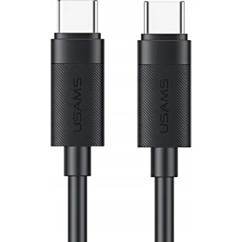Datový kabel Kabel Usams USB typ C - USB typ C 1 m černý