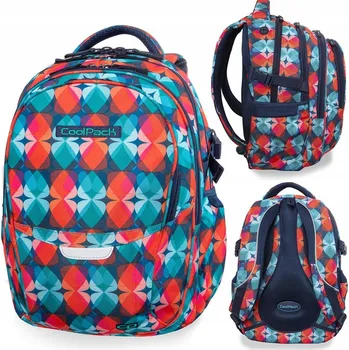Školní batoh vícekomorový CoolPack červený, modrý, vícebarevný, zelený 29 l