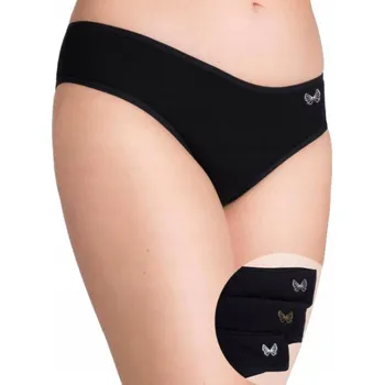 Kalhotky Kalhotky bavlněné motýlí kalhotky černé 3PAK S YOCLUB