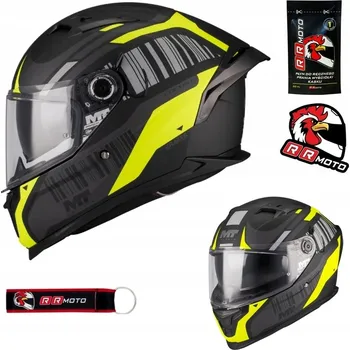 Helma na motorku Integrální helma MT BRAKER SV COCKPIT BLACK/YELLOW MATT černá žlutá + DÁRKY ZDARMA