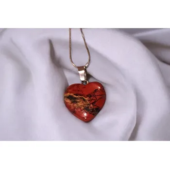 Náhrdelník Srdce z přírodního jaspisu