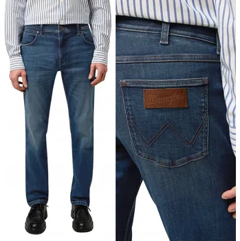 Pánské džíny Wrangler GREENSBORO pánské džíny rovného střihu velikost 36/32