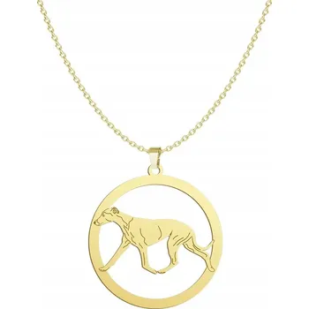 Náhrdelník Řetízek s přívěskem - Anglická vlčice pozlacený s Gravírování