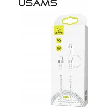 Datový kabel Kabel Usams USB typ C - USB typ C 1 m bílý