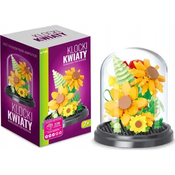 ostatní stavebnice Stavebnice Květiny Slunečnice pod skleněným poklopem 228 dílků ARTYK