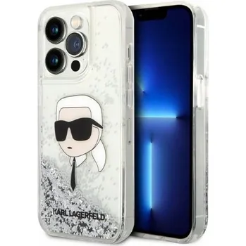 Pouzdro na mobilní telefon Karl Lagerfeld Zadní Kryt pro Apple iPhone 14 Pro Max Silver