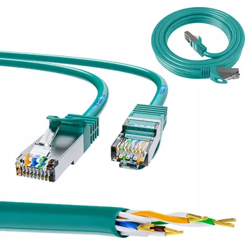 Síťový kabel Patchcord Extralink S/FTP 7 RJ45 / RJ45 2 m zelený