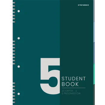 Blok Notes A5 TOP-2000 zelený