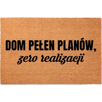 Rohožka KOKOSOVÁ ROHOŽKA PŘED DVEŘE 60X40CM - DOMOV PLNÝCH PLÁNŮ