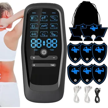 Masážní přístroj Elektrostimulátor TENS EMS Profesionální Masážní Přístroj Stimulátor Svalů MSG 3v1