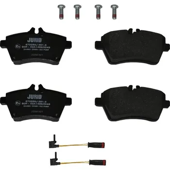 Brzdová destička Sada brzdových destiček, kotoučová brzda JURID 573265J