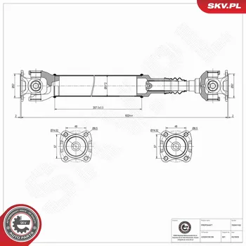 Hnací hřídel ESEN SKV 76SKV163