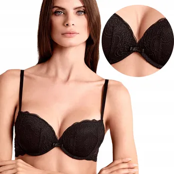 Dámské spodní prádlo Lormar push-up podprsenka černá velikost 75B
