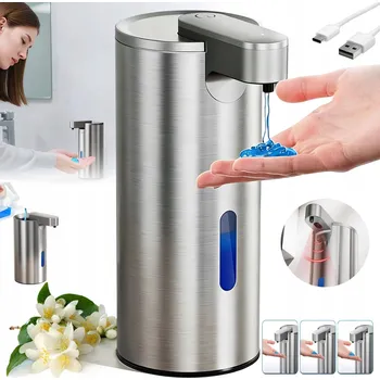 Dávkovač mýdla VELKÝ BEZDOTYKOVÝ AUTOMATICKÝ DÁVKOVAČ MÝDLA V GELU, ZÁSOBNÍK NA TEKUTÉ MÝDLO 2000MAH