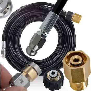 Zahradní hadice KANALIZAČNÍ HADICE 20M 2 OTOČNÉ TRYSKY PRO KARCHER HD HDS EASY!LOCK M22