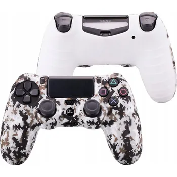 Pouzdro na mobilní telefon WeLoveGames NOVÝ SILIKONOVÝ OBAL / POUZDRO / KRYT NA OVLADAČ PS4 - Pixel White