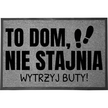 Rohožka VCHODOVÁ ROHOŽKA ŠEDÁ 40X60CM KE DVEŘÍM S HUMOREM ZÁBAVNÁ DO DOMU