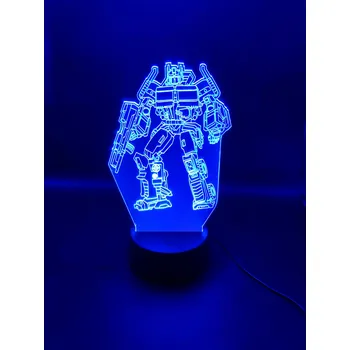 Lampička LED Lampa Optimus Prime Dálkový Ovladač Jméno s Věnováním