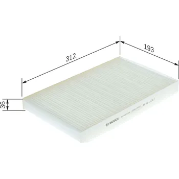 Klimatizace automobilu Filtr, vzduch v interiéru BOSCH 1 987 432 024