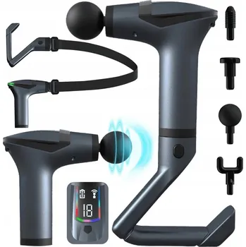 Masážní přístroj Masážní pistole Massage Gun Pro - LCD Masážní Přístroj na záda, chodidla a tělo