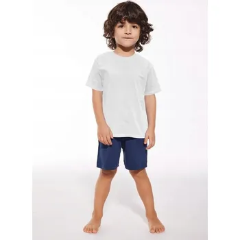 Chlapecké tričko Cornette dětské tričko bílé bavlna velikost 134