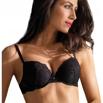 Podprsenka Podprsenka vyztužená s push-up efektem a krajkou černá Sielei 80C