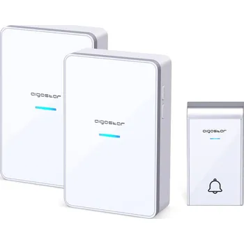 Domovní zvonek AIGOSTAR Bezdrátový zvonek, voděodolný, LED, 36 melodií, dosah 150 m