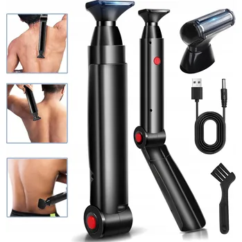 SKLÁDACÍ ELEKTRICKÝ HOLICÍ STROJEK NA ZÁDA PRO MUŽE, PŘENOSNÝ, NA CESTY