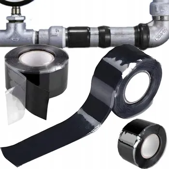 Lepicí páska Samovulkanizační silikonová těsnicí páska černá 25 mm x 3 m